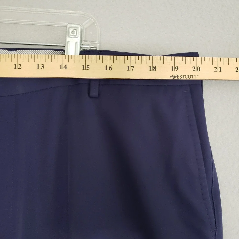 Peter Millar Durham Performance Mens 40/34 fits 40/30 Pants EB78 High Drape Navy